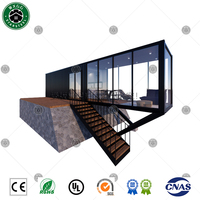 Maisons en conteneur plat 20 40 pieds détachable bureau préfabriqué maison en conteneur modulaire pour villa résidentielle