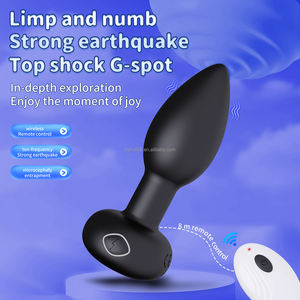 Plug Anale Circolare con Massaggiatore Vibrante, Controllo Remoto Wireless, 10 Frequenze di Vibrazione, Giocattolo Sessuale Anale e Vaginale in Silicone Platino - Product Image 3