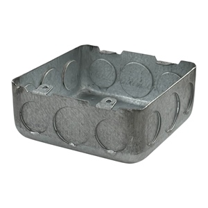 1.0mm d'épaisseur 1/2 pouces et 3/4 pouces Knockouts Boîte électrique carrée en métal galvanisé à 2 bandes - Product Image 1