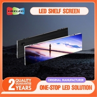 Étagère de signalisation numérique pour supermarché P1.5 Écran Led Étagère intelligente Led Affichage Sport Ticker Strip Affichages publicitaires électroniques