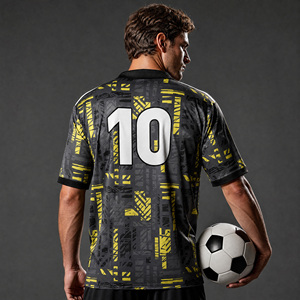 Camiseta de Fútbol Polo de Secado Rápido con Cuello en V, Uniforme Transpirable con Logotipo Personalizado para Entrenamiento de Fútbol - Product Image 5