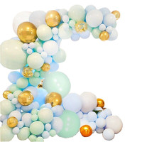 Kit de guirlande de ballons pastel, macarons, arc-en-ciel, pour fête de 1er anniversaire, ensemble d'arche de ballons, décoration de mariage