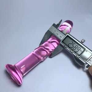 Rode Liefde Glas <span class=keywords><strong>Dildo</strong></span> Met G Spot Prostaat Massager Seksspeeltje Voor Vrouwen Of Mannen - Product Image 4