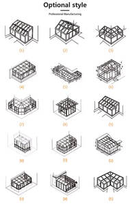 Véranda Moderne en Aluminium pour Balcon, Serre Extérieure, Verrière Courbe à Toit Incliné, Abri de <span class=keywords><strong>Piscine</strong></span>, Gazebo, Pergola Anti-Corrosion pour Villa - Product Image 4