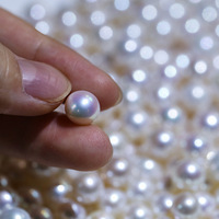 8-8.5mm 4A Grade Akoya chinois rond blanc naturel perles d'eau douce en vrac perles d'eau douce de haute qualité