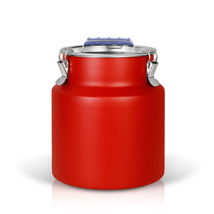 Couvercle de verrouillage hermétique 8/10/12/26/36L Boîtes de stockage d'aliments en acier inoxydable Pot à lait de riz Réservoir de stockage de grains de café - Product Image 2