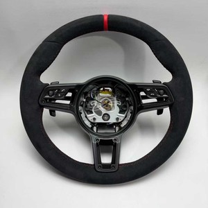 Volant personnalisé en cuir/Alcantara/fibre de carbone/LED pour <span class=keywords><strong>Porsche</strong></span> Panamera Cayenne Cayman 987 <span class=keywords><strong>Taycan</strong></span> 970 997 958 991 992 955 - Product Image 2