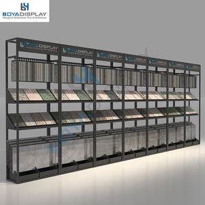 Estante de exhibición vertical de material metálico con diseño personalizado de fábrica al por mayor para estante de exhibición de azulejos de mosaico - Product Image 4