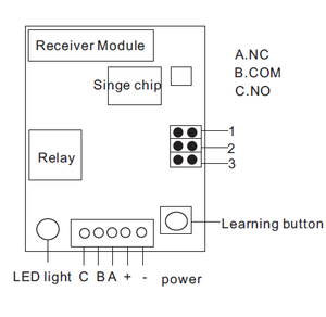 ใหม่ YET405PC-1 ระยะไกล 200 เมตรช่องเดียวรีโมทคอนโทรลไร้สายเครื่องรับสัญญาณระยะไกล RF สวิทช์ - Product Image 6