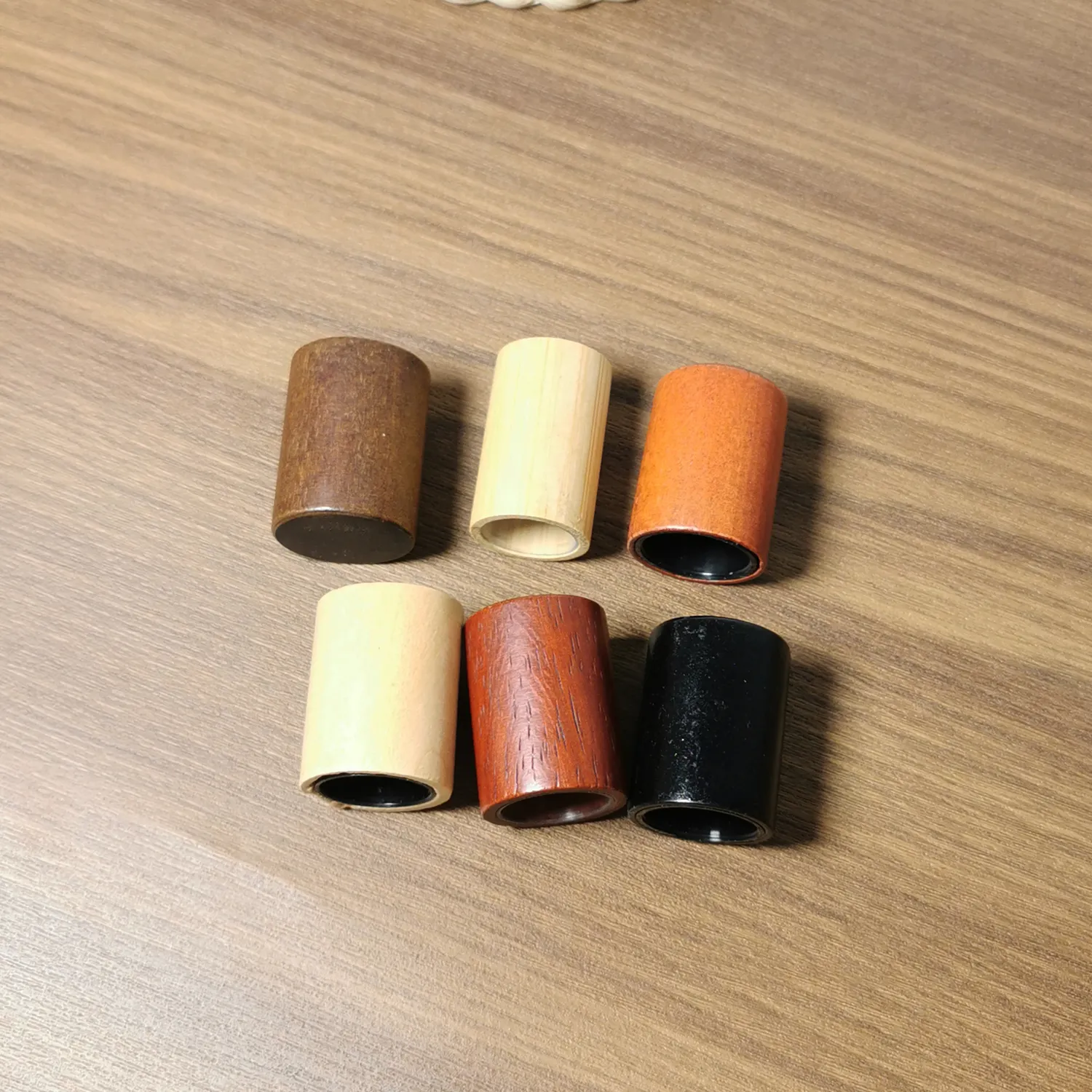 Zylinder förmige benutzer definierte farbige Holz hohe 15mm Kaliber Qualität Parfüm Flaschen verschluss