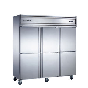 Attrezzatura di Refrigerazione per Catering, Congelatore e Frigorifero Verticale Commerciale a 6 Porte con Raffreddamento Statico R219-2 - Product Image 1