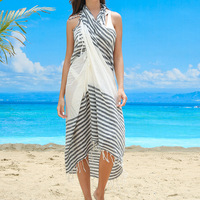 Pareo de Playa Personalizado con Diseño Impreso, 100% Algodón, Suave y Transparente, OEM ODM
