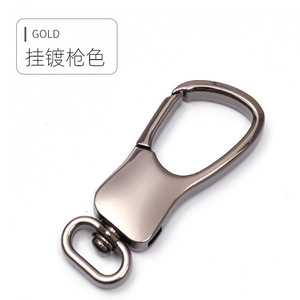 Car Keychain Zinc Alloy Light Gold Plated Metal <b>Clip</b> Office Use A3940 - Product Image 2