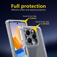 Coque de téléphone transparente combinée populaire pour Tecno Spark 20 Pro Triple 3 en 1 Forros 360 étui pour Tecno Spark Go 2024