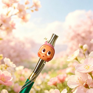 Cute <b>Doll</b> Smoking Mouthpiece Reusable Metal Round Pipe <b>Accessory</b> Carved Decorative Object - Product Image 6