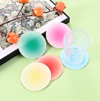 Sous-verres en acrylique transparent - Sous-verres isolants de table résistants à la chaleur, imperméables et imprimés en couleur par UV, ensemble cadeau