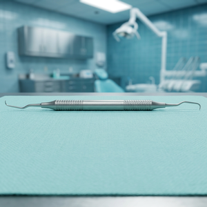Curette dentaire Gracey Premium 1/2 & 3/4 (RESCGR 1-2 / 3-4) |   Instrument de détartrage parodontal à double extrémité |   Main en acier inoxydable - Product Image 2