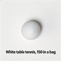 Balles de tennis de table blanches en ABS sans couture de 40 mm, qualité compétition durable, utilisation du logo du client, OEM blanc