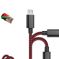 100% asli 3M kabel Data USB mikro dapat ditarik asli pengisi daya Cepat & sinkronisasi untuk kamera PC jam tangan pintar Printer komputer