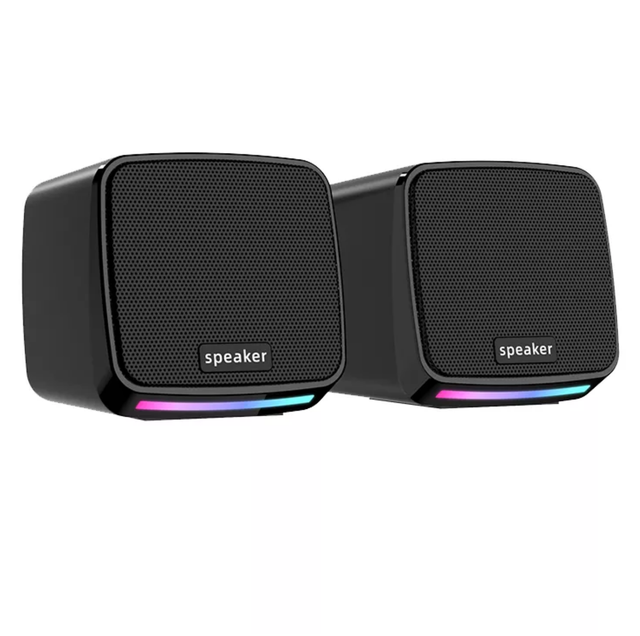 Hot Selling Direct Factory DC RGB 2.0 Mini Portable Gaming Speaker Smart Music Bookshelf USB Powered Excellent for Gamers