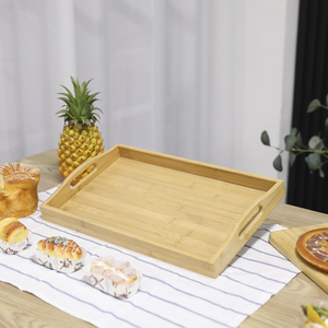 Plateau de service <span class=keywords><strong>en</strong></span> <span class=keywords><strong>bois</strong></span> Extra Large, plateau repose-pieds avec poignée FSC, plateau de service <span class=keywords><strong>en</strong></span> noyer naturel fait <span class=keywords><strong>à</strong></span> la main, <span class=keywords><strong>palette</strong></span> décorative Vintage - Product Image 4