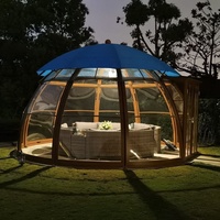 Pergola de jardin moderne en aluminium et polycarbonate, 100 % étanche et résistante aux intempéries