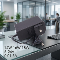 Alimentation à découpage 10/14/16/18 Watts, adaptateur secteur AC/DC médical VI à haute efficacité énergétique 6V 10V 12V 15V 20V 24V 0.8A 1A 1.5A