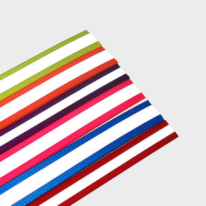 Correas de nailon recubiertas de TPU reflectante fluorescente de alta calidad <span class=keywords><strong>Collar</strong></span> de perro rollos embalados con logotipo personalizado impermeable y duradero - Product Image 5