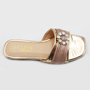 Nouvelles Sandales Plates <span class=keywords><strong>Femme</strong></span> Tendance, Claquettes et Chaussures à Cristaux pour Dames, Vente en Gros Usine, <span class=keywords><strong>Meilleur</strong></span> Prix, Sandales <span class=keywords><strong>de</strong></span> Loisirs pour Femmes - Product Image 3