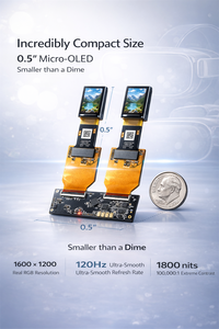 Бинокулярный OLED-дисплей на кремниевой основе 0,5 дюйма TV050F7TSLD01 с интерфейсом Type-C для приложений дополненной/виртуальной реальности - Product Image 3