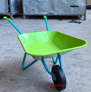 <span class=keywords><strong>Brouette</strong></span> de jouet en plastique pour enfants avec roues en métal massif Chariot en métal pour enfants pour le jeu d'arrière-cour des enfants - Product Image 3