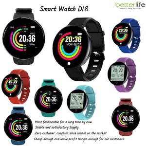 Moda barato Ultra mejor pantalla táctil HD batería de carga USB Mensaje de Llamada entrante recordatorio pantalla de tiempo reloj inteligente deportivo D18 - Product Image 6
