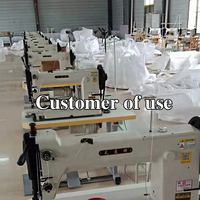 Fabricant de machines à coudre industrielles automatiques à entraînement direct à aiguille simple droite et à grande vitesse