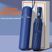 Parapluie à manche en bois, protection UV, ouverture et fermeture automatiques, grand auvent, logo personnalisé, portable, coloré, cadeaux promotionnels