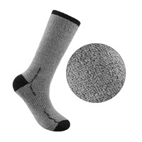 Chaussettes de randonnée en laine pour hommes-Soutien de cheville extérieur en éponge, rembourrées pour la marche et le trekking