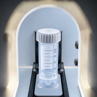 Tube de centrifugation stérile autoportant transparent en PP de 25 ml avec bouchon à vis, certifié ISO 13485, consommable de laboratoire