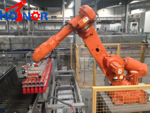 Nhiệm vụ nặng nề <span class=keywords><strong>palletizing</strong></span> Robot 500kg công suất của gạch ngói dây chuyền sản xuất - Product Image 4