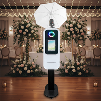 Kiosque à selfies de qualité supérieure, iPad, appareil photo reflex numérique, photomaton pour les mariages, les fêtes et les événements