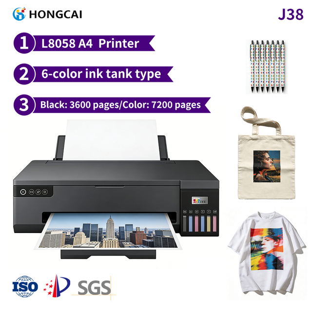 Ep son L8058 6-Color A4 Ink Tank Printer Wireless Remote Printing for Office Business Photo Printing