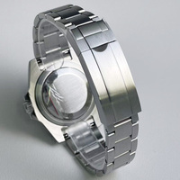 Vente en gros d'usine, montre automatique mécanique sportive en acier inoxydable de 40 mm, mouvement NH35 d'origine, cadran saphir étanche