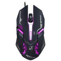 Souris de jeu filaire USB V17 avec rétroéclairage 7-RGB, boutons programmables, design ergonomique, capteur optique, pour droitiers, compatible ordinateur portable/ordinateur de bureau
