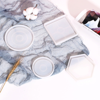 DIY Untersetzer Silikon form Harzform für Epoxidharz Handwerk unregelmäßig geformte Untersetzer Tisch dekoration Artikel