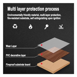 Panneau de mur de revêtement de panneau de silicate de calcium de panneau de ciment imperméable ignifuge de la catégorie 100% - Product Image 5