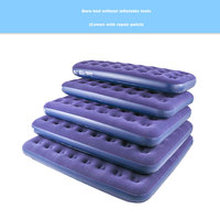 Vente en gros en usine de matelas floqués épais pour une personne, lit à coussin d'air pour l'extérieur monté sur voiture