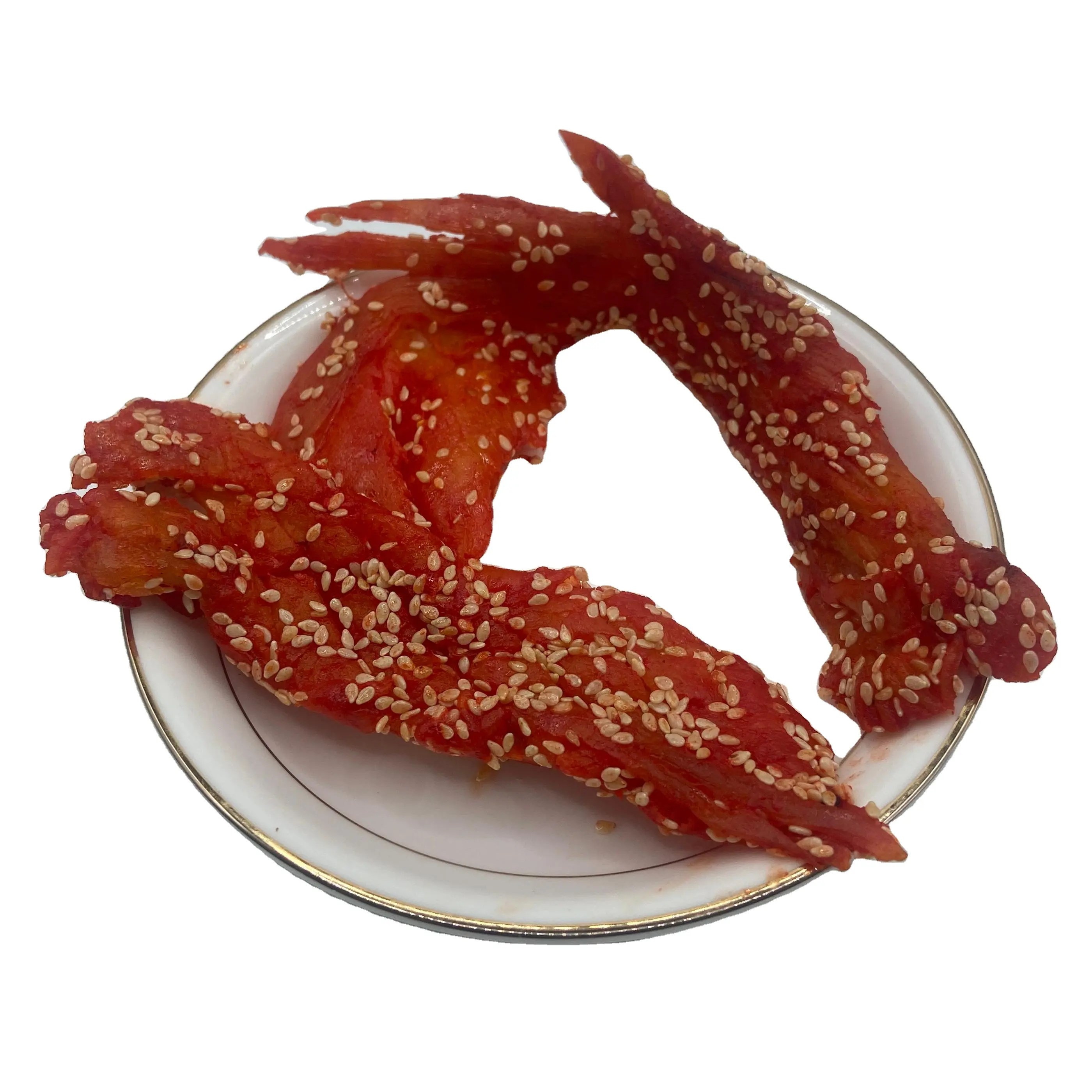 Factory Price Dried squid fin strips with chili and sesame fresh Wholesale Premium quality For children