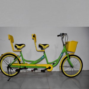 Marca ESME 26 pollici in acciaio Tour Bike 2 persone che guidano bicicletta tandem <span class=keywords><strong>per</strong></span> la vendita bicicletta famiglia doppio sedile - Product Image 6
