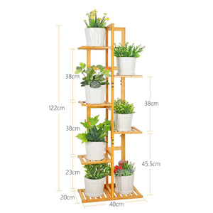 Floor-standing multi-layer storage shelf, wooden design, suitable for bedroom and living room, plant <b>stand</b>, storage rack, - Product Image 2