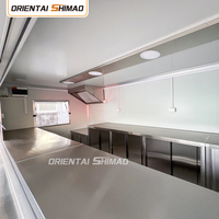 Remolque de Comida Comercial Oriental Shimao de 5.5 Metros Cuadrados, Totalmente Equipado, con Cocina Móvil de Fibra de Vidrio para Helados y Cerveza, en Venta