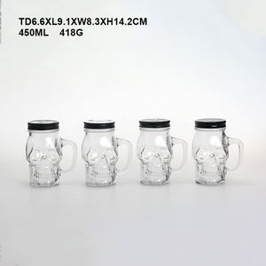 Grand bocal en verre crâne avec robinet bocaux en verre en forme de crâne bouteilles pour jus <span class=keywords><strong>lait</strong></span> thé café boisson vin pour le jour de Pâques - Product Image 5