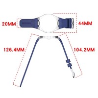 Uhren-Modifikations-Set Transparentes Uhrengehäuse Gummiarmband Kompatibel mit Swatch X AP Royal Pop Taschenuhr Ersatzteile
